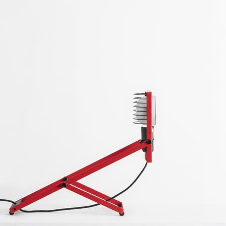 Lampe de table Sintesi métal rouge / Ernesto Gismondi, 1975 - Orientable - Artemide