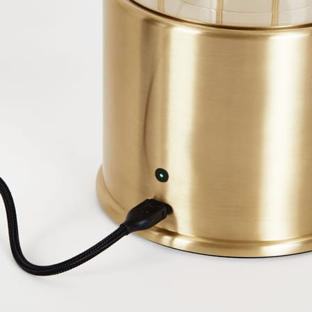 Lampe sans fil rechargeable The Muse 2.0 métal or / IP44 - Version laiton - TALA