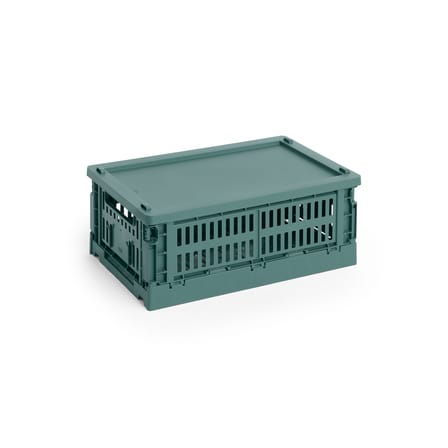  Lid plastic material green / For Basket Colour Crate Small 17.5 x 27 cm - Hay