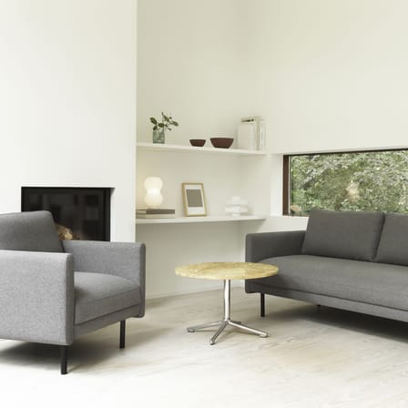 Poltrona imbottita Rar tessuto grigio - Normann Copenhagen