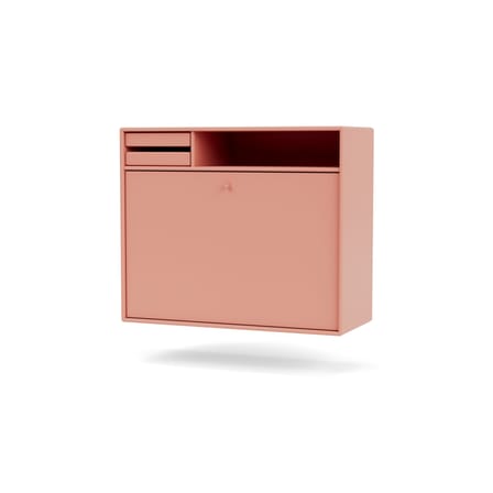 Secrétaire mural Studio bois rose / L 69,6 x H 58,2 cm - MONTANA