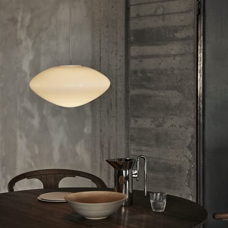 Suspension Mist AP16 verre blanc / Ø 37 x H 20 cm - &tradition