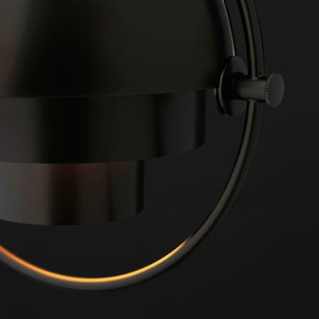 Suspension Multi-Lite Small métal noir / Ø 25 cm - Modulable & orientable / Réédition 1972 - Gubi