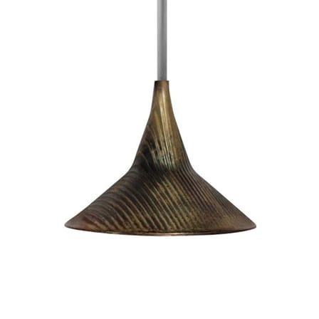 Suspension Unterlinden métal marron / LED - Métal vieilli - Artemide