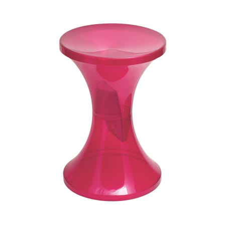 Tabouret Tam Tam Krystal plastique rose / Réédition 1968 - Stamp Edition