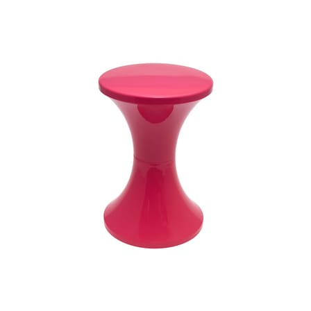 Tabouret Tam Tam Pop plastique rose / Réédition 1968 - Stamp Edition