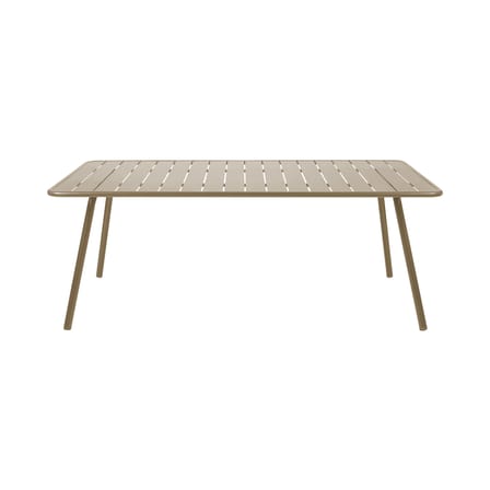 Tavolo rettangolare Luxembourg metallo beige / 207 x 100 cm - 8-10 persone - Fermob