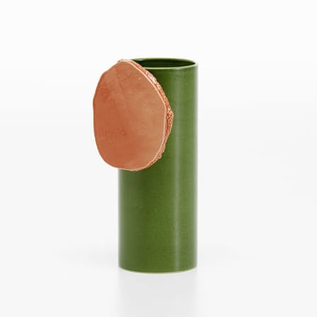 Vase Découpage - Disque céramique vert / Bouroullec, 2020 - Vitra