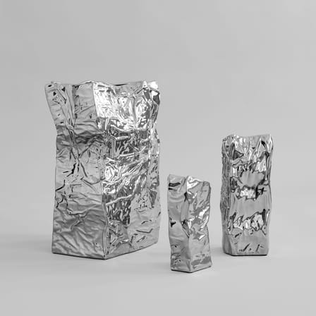 Vase Kami Big céramique argent / L 35 x H 49,5 cm - 101 COPENHAGEN