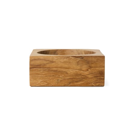 Centre de table Cube / 12 x 12 cm - Teck - HK LIVING