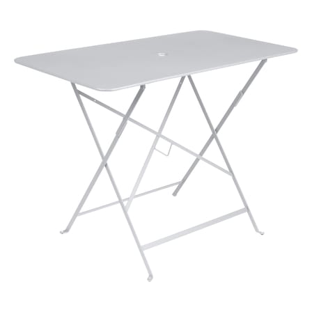 Bistro Foldable table metal white 97 x 57 cm - 4 people - Umbrella Hole - Fermob