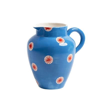 Carafe Festivo céramique bleu / 3 Litres - Peint à la main - & klevering