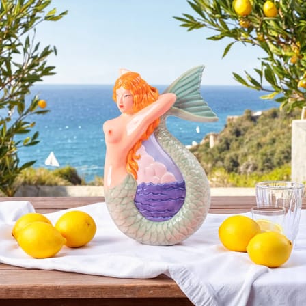 Carafe Mermaid céramique multicolore - Seletti