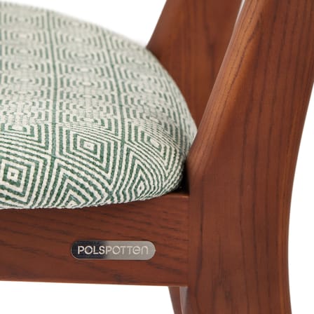 Chaise rembourrée Happy Days tissu vert - Pols Potten