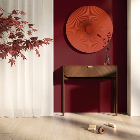 Console Marius chêne teinté / Avec tiroir - L 100 cm - Hartô