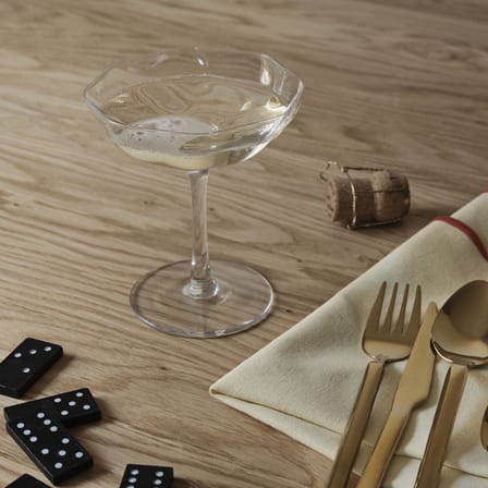Coupe à champagne Limfjord verre transparent / 17.5 cl - BROSTE COPENHAGEN