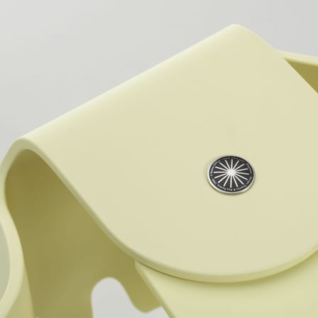 Decorazione Eames Elephant RE (1945) materiale plastico giallo / L 78,5 cm - Plastica riciclata - Vitra