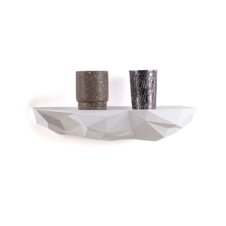 Étagère Space Rock plastique blanc / Large - L 46 x P 22 x H 9,5 cm - Seletti