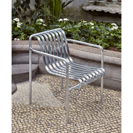 Fauteuil empilable Palissade gris métal / Bouroullec, 2016 - Hay