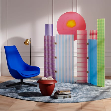 Tramento a New York Folding screen plastic material multicoloured / Gaetano Pesce, 2020 - CASSINA