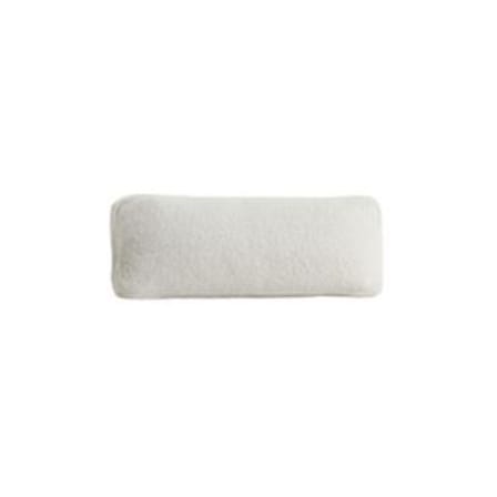 Kissen Lunam textil weiß / 50 x 35 cm - Bouclé-Stoff - Kartell