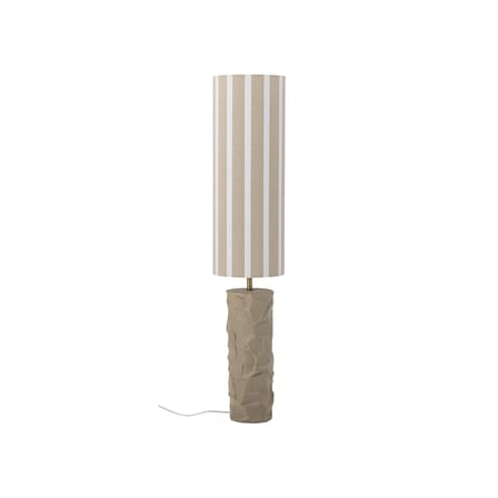 Lampadaire Jani céramique beige / Ø 24 x H 114 cm - Grès & lin - Bloomingville