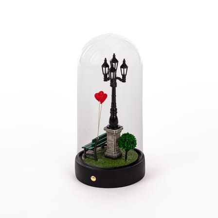 Lampe de table My Little Valentine LED verre transparent / Ø 11 x H 22 cm - Seletti