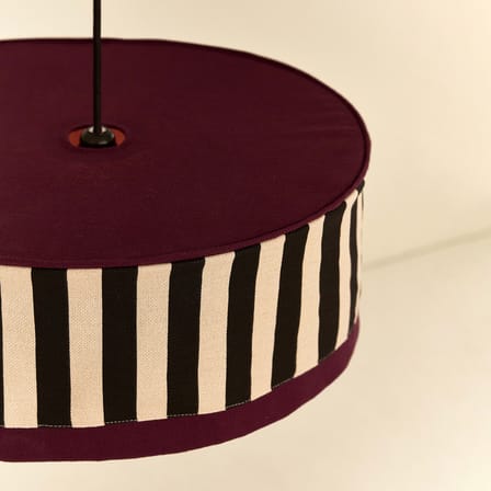 Paul Lampshade textile black / Ø 50 x H 18 cm - NOBODINOZ