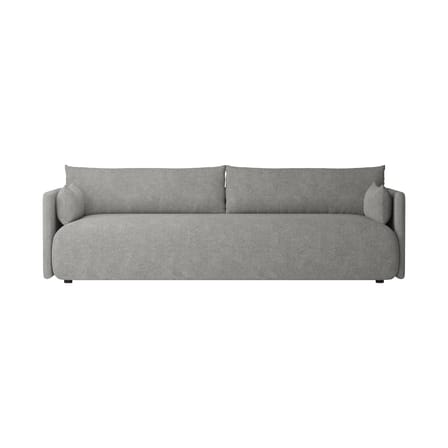 Divano destro Offset tessuto grigio / 3 posti - L 228 cm - Audo Copenhagen