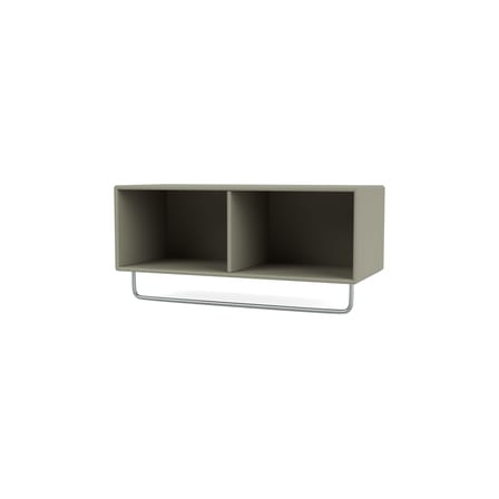Étagère Coat bois gris / Penderie - L 69,6 x H 24 x Prof. 30 cm - MONTANA