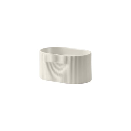 Pot de fleurs Ridge céramique blanc / L 22,5 x P 15 x H 13 cm - Muuto