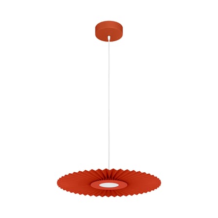 Sospensione Carmen tessuto arancione LED Small / Ø 50 cm - Hartô
