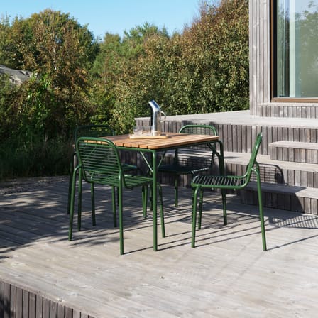 Vig Stacking chair metal green - Normann Copenhagen