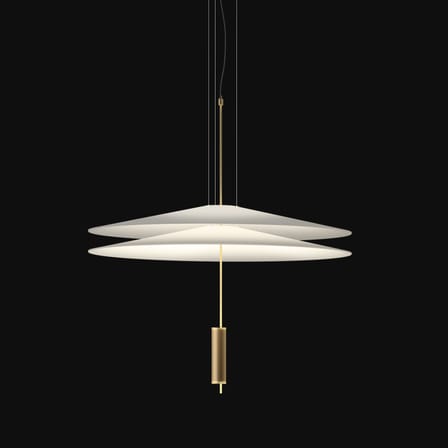 Suspension Flamingo plastique blanc LED / Ø 70 cm - Vibia