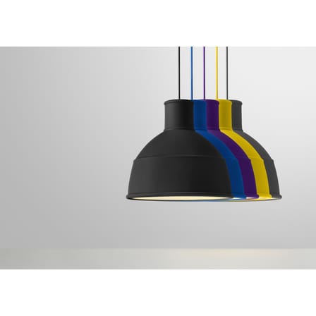 Suspension Unfold noir / Silicone - Ø 32,5 x H 29,5 cm - Muuto