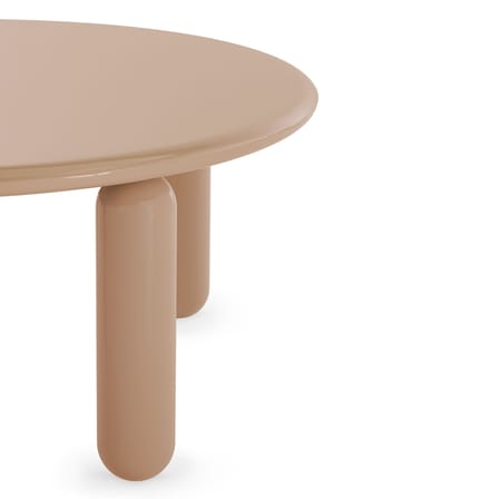 Table basse Undique Mas bois beige / Ø 85 x H 30 cm - Patricia Urquiola, 2023 - Kartell
