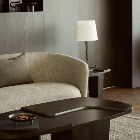 Table d'appoint Brutalist bois marron / 60 x 40 x H 45 cm - Ethnicraft