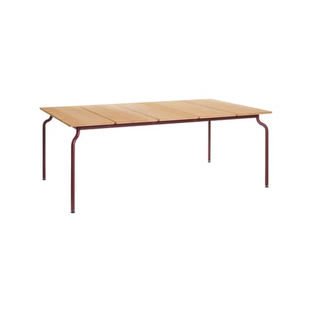 Table rectangulaire South bois naturel / 200 x 120 cm - Teck - Magis