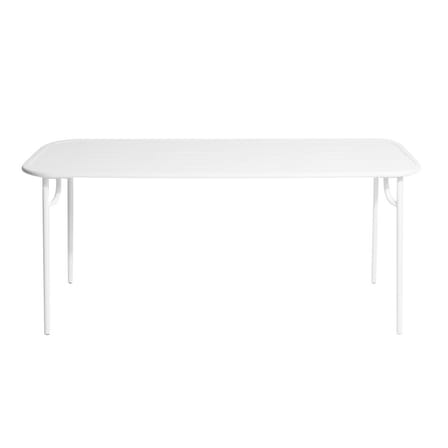 Table rectangulaire Week-end métal blanc / 180 x 85 cm - Aluminium - Petite Friture
