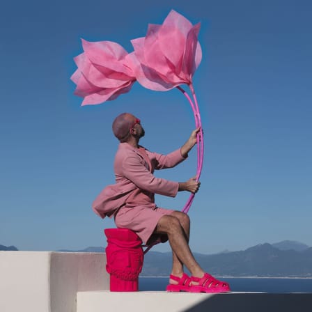 Tabouret Magna Graecia - Testa di Moro Man céramique rose - Seletti