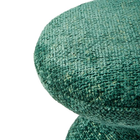 Tabouret rembourré Zig Zag Soft tissu vert - Pols Potten