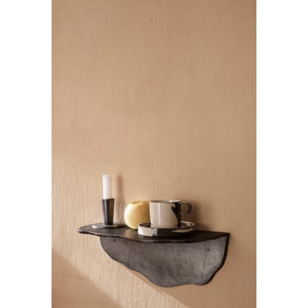 Tasse Inlay céramique marron beige / Avec soucoupe - Ferm Living