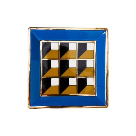 Coupelle Arcade céramique bleu / Vide-poche - 11,4 x 11,4 cm - Jonathan Adler