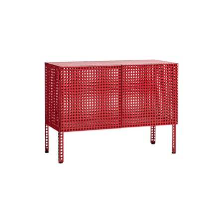 Anrichte Perforated Cabinet Small metall rot / B 89 x H 66,5 cm - Hay