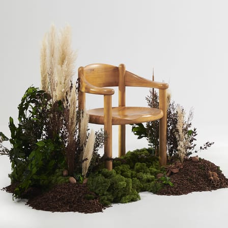 Daumiller Armchair natural wood / 1977 - Gubi