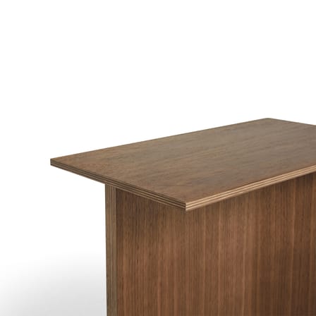 Beistelltisch Slit Wood holz natur / Länglich - 49,5 x 27,5 x H 35,5 cm / Holz - Hay
