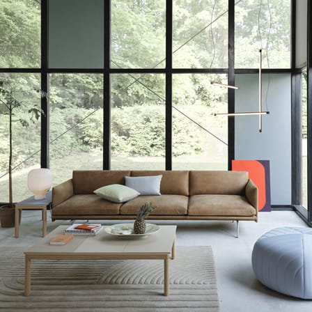 Centre de table Mere céramique blanc / Plat - 52 x 36 cm - Muuto