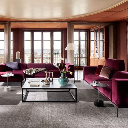 9 Coffee table stone black / Ø 40 x H 49 cm - Piero Lissoni, 2014 - CASSINA
