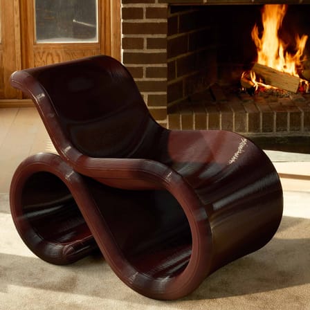 Fauteuil Éclair Chair rouge - CRÈME ATELIER