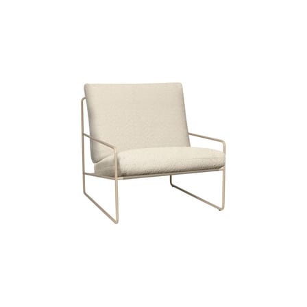 Fauteuil rembourré Desert tissu blanc - Ferm Living